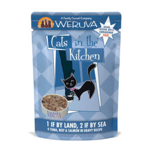 Image of pouch for Weruva cats in the kitchen line, 2 if by sea, 1 if by land recipe