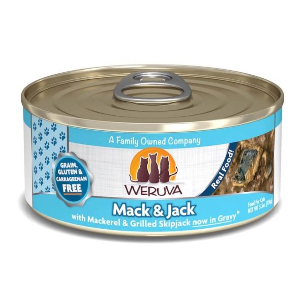 Weruva Classic Cat Mack and Jack tin of wet food for cats