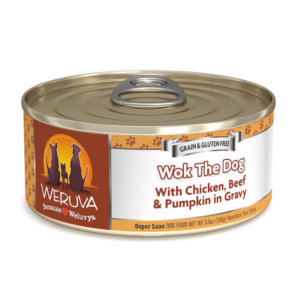 Image of tin Weruva Classic dog food - Wok the Dog recipe with beef and chicken