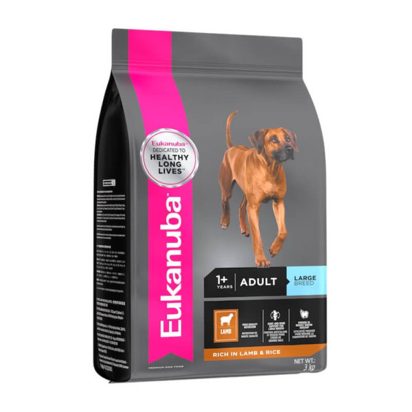 Bag image for Eukanuba dry dog food for large breed adult dogs - with lamb