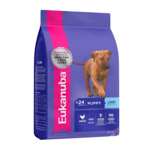 Bag image for Eukanuba dry dog food for large breed puppies - with poultry