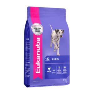 Bag image for Eukanuba dry dog food for medium breed puppies - with poultry