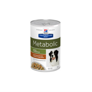 Image for Hill’s prescription food stew tin for dogs – metabolic weight care with chicken and vegetable