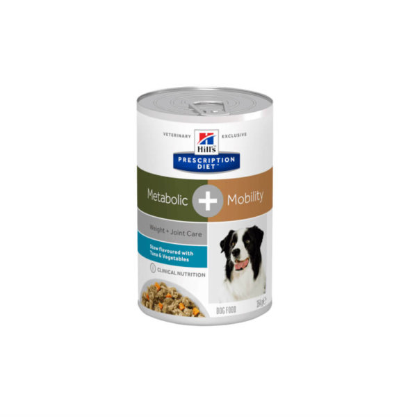 Image for Hill’s prescription food stew tin for dogs – joint and weight care with tuna and vegetable