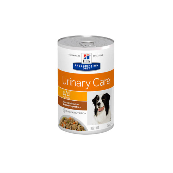 Image for Hill’s prescription food for dogs – c/d Urinary care chicken and vegetable stew tin