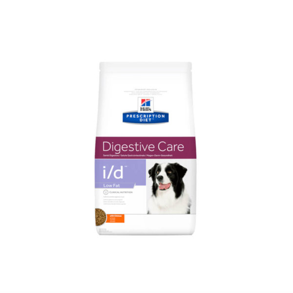 Bag image for Hill's prescription dry food for dogs – i/d digestive care low fat formula, with chicken