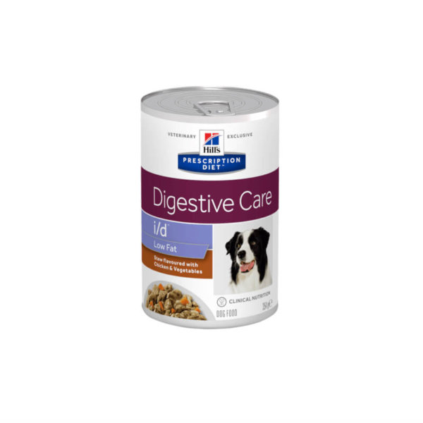 Image for Hill’s prescription food stew tin for dogs – i/d digestive care low fat formula with chicken and vegetable