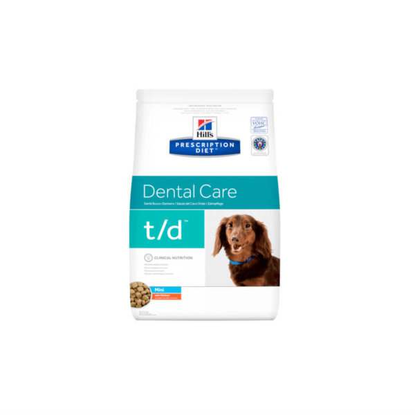 Bag image for Hill's prescription dry food for dogs – t/d dental care for mini breeds, chicken