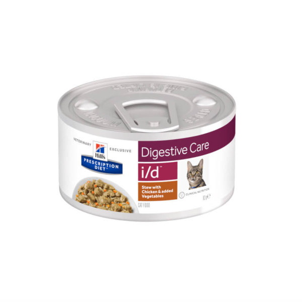 Image for Hills prescription chicken and veg stew for cats - i/d formula for digestive care