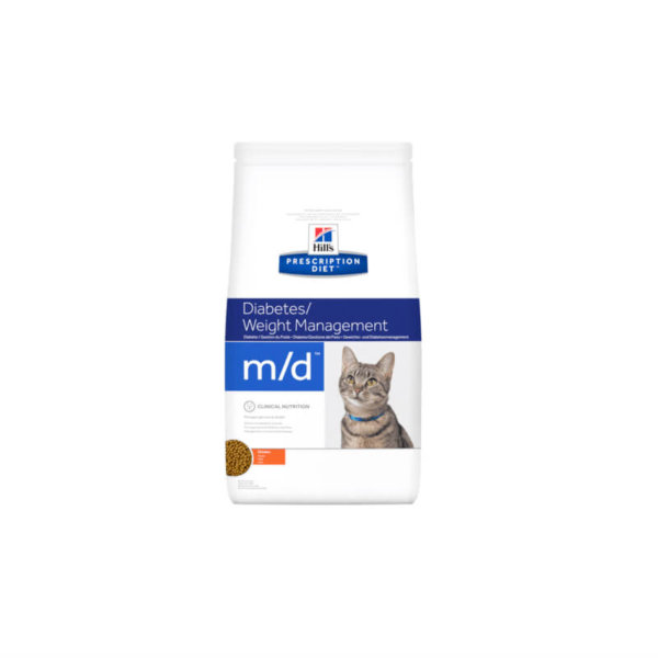 Bag image for Hills prescription dry food for cats - m/d formula for diabetes and obesity