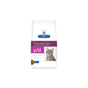 Bag image for Hills prescription dry food for cats with thyroid problems - y/d formula