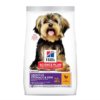 Image of bag of Hills Science Plan dry dog food for small and mini breeds with sensitive stomach or sensitive skin