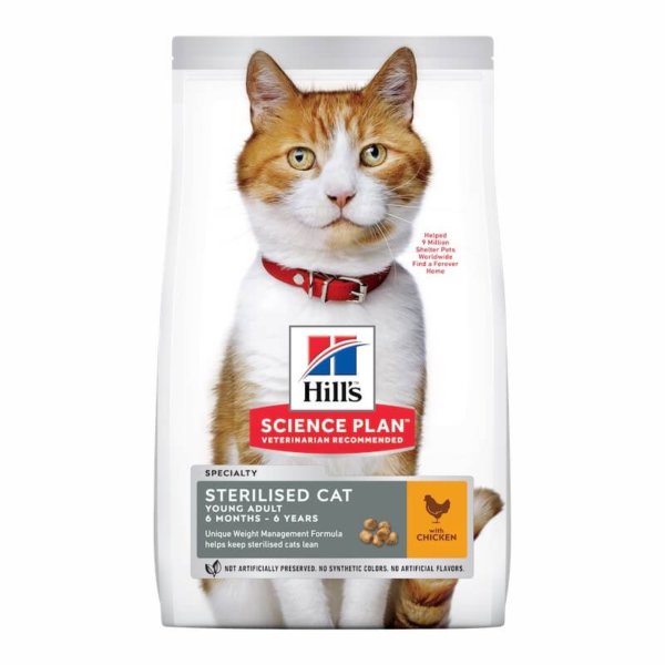 bag image for hills science plan dry food for young sterilised cat