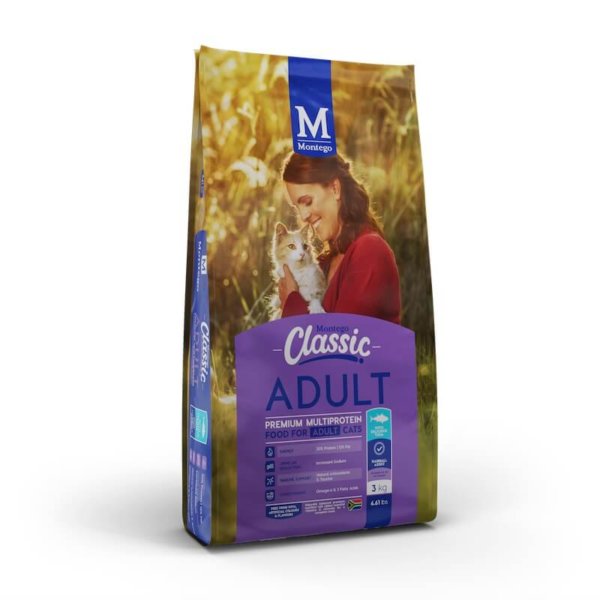 Bag image for Montego Classic dry cat food for adult cats with tuna