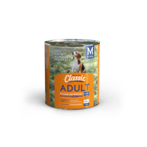 Image for Montego Classic Adult Dog Steak and Gravy wet food in a tin