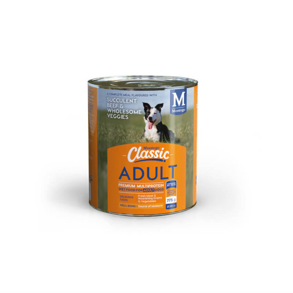 Image for Montego Classic Adult Dog Beef and Veg wet food in a tin