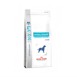 Bag image for Royal Canin Veterinary Diet Dry food Hypoallergenic Moderate Calorie formula for dogs