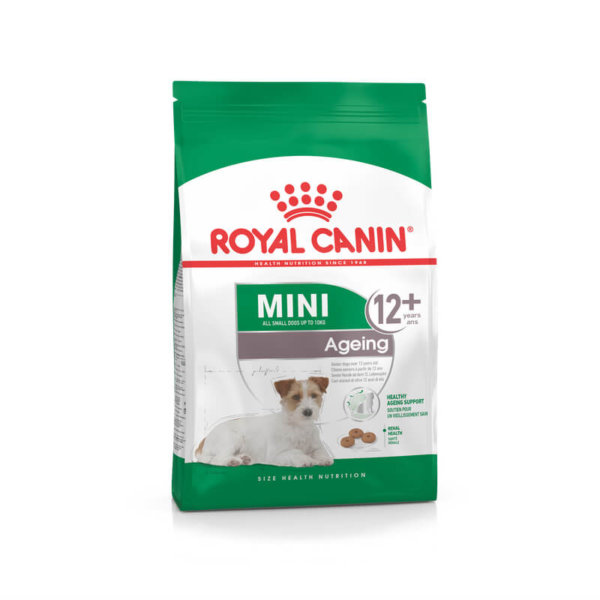 Bag image for Royal Canin dry food for Mini Breed Ageing 12+ adult