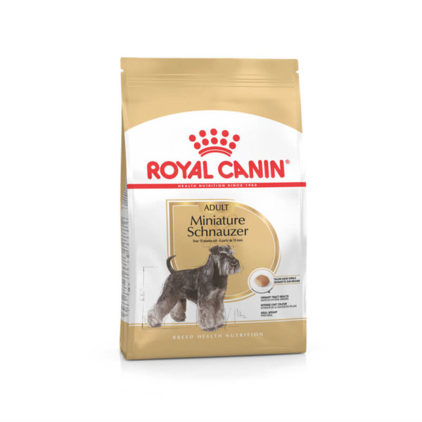 Bag image for Royal Canin dry dog food for Miniature Schnauzer adult dogs