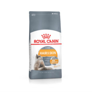 Bag image for Royal Canin dry food for cats - hair and skin formula