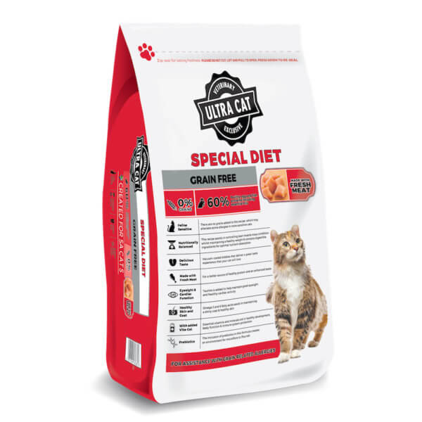 Image for Ultra Cat Special Diet dry food for adult cats - grain free formula