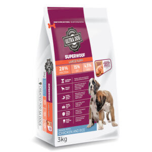 Image for Ultra Dog Superwoof dry food for large breed puppies