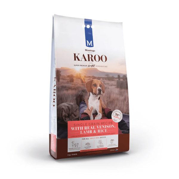 Montego Karoo Venison and Lamb dry food for adult dogs pack image