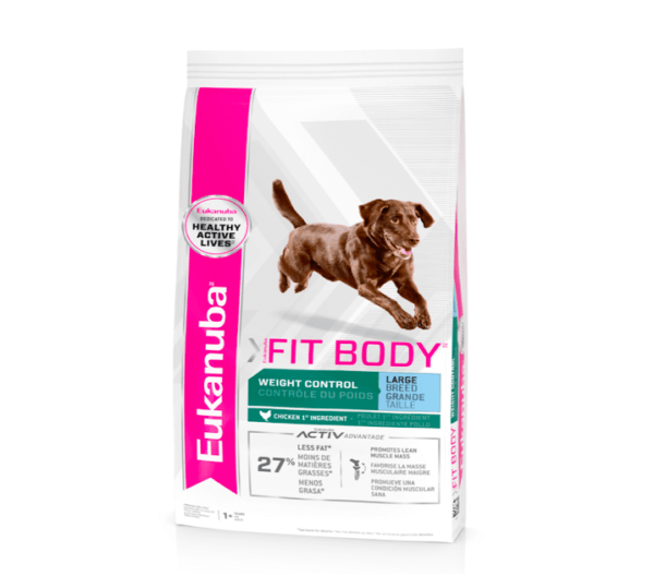 Bag image for Eukanuba Fit Body dry food for large breed dogs