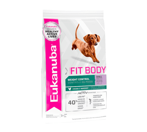 Bag image for Eukanuba Fit Body dry food for small breed dogs