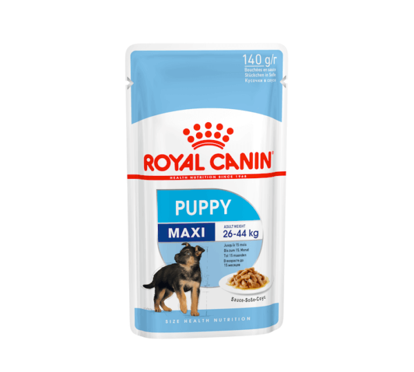 Image for Royal Canin maxi breed puppy pouch of wet food