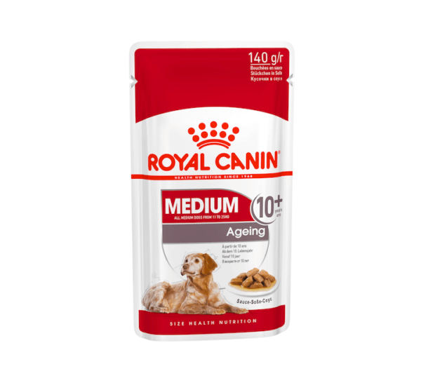 Image for Royal Canin medium breed ageing dog pouch of wet food