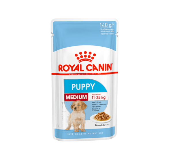 Image for Royal Canin medium breed puppy pouch of wet food